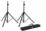 JBL Bags SPKSTMASET | Standard Aluminum Speaker Stand Pair with Carry Bag