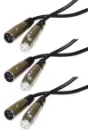 3x Lifetime Cables 20ft XLR to XLR