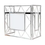American DJ Pro Event TBL 2 | Folding Aluminum Event Table | Portable DJ & FOH Console with Customizable Front