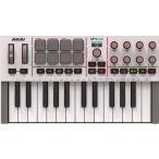 Akai MPK Mini 4 (Gray) | 25-Key MIDI Controller – RGB Pads, USB-C, MIDI Out