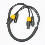 American DJ AC3PTRUE3 | 3ft IP65 DMX & Power Combo Cable with Locking Connectors