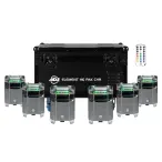 American DJ Element H6 Pak Chr | Battery-Powered Chrome Uplighting System