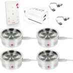 Ape Labs Coin 2.5 Set of 4 | 15W RGBaW USB-C Uplights, Effect Lights, USB Powered