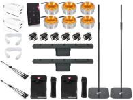 Ape Labs CoinBar Kit Set of 2 | 6-Fixture Wireless Lighting Package with Dual Stands, Remote & Power Accessories