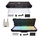 Ape Labs Neon & Neon Pix Combo TourBoxes | 12pc Neon Pack, 6 with Pixel Control, 6 Standard, Includes Connect App Controller