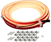 Ape Labs NeonStripe 16 | 16.4ft IP65 RGBaW LED COB Strip, Cuttable with Pig Tails, Install Hardware Included (ID: 100303)