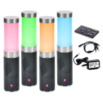 Ape Labs Table Light 2.0 Set of 4 Grey | 15W RGBaW Battery Table Lights | IP65 360° Wireless Lighting Kit