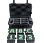 Ape Labs Vega TourBox | 6 Battery-Powered 25-Pixel LED Floodlights | SoftBag, Charger & Remote (ID: 100590)