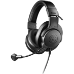 Audio-Technica ATH-M20xSTS | 40mm Streaming Headset with Cardioid Condenser Mic | 3.5mm, USB-A & USB-C Connectivity