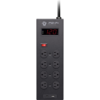 Black Lion PGP+ | 8-Outlet Power Conditioner | Portable Filtering with USB Charging