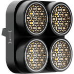 Blizzard Lighting Lux Quadra X4 | 4x50W WW Blinder with RGB Ring | Aura FX + DMX & TRUE1