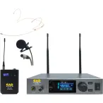 CAD WX1800BP | Bodypack UHF Wireless System w/ Lavalier, Headset & Instrument Cable | 394ft Range, 100 Channels