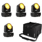 Chauvet DJ Sentinel Wash Q120 4-Pack | Moving Head Wash Light Bundle | Includes Carry Bag
