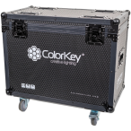 ColorKey CKU-9064 | Flight Case for 2 Creator BX12 Wash | Heavy-Duty Case with Casters