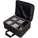 ColorKey MobilePar Mini Hex 4 MKII Carrying Case | Holds 4 Fixtures | Custom-Fit Protective Storage