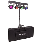 ColorKey PartyBar Mobile 500 EL | Wireless Battery Powered DJ Light Bar | All-in-One Wash System with Stand