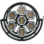 Crisp Vintage Circulus 7 | 7x50W Warm White Retro Fixture | RGB Decor with 314 Built-In Effects