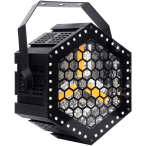 Crisp Vintage solo | 3×60W Warm White COB with RGB Halos | Retro Stage Light with 45 FX & Pixel Control