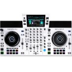 Denon DJ SC LIVE 4 White | 4-Deck Standalone DJ Controller with Wi-Fi, Touchscreen & Streaming