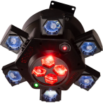 Eliminator CenterDroid | RGBW LED + Laser Centerpiece | Rotating Lens & Tilting Arms