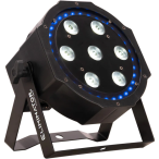 Eliminator LP 8R | 7x8W RGBW Flat Par + LED Ring | DMX & Remote with 38-Channel Mode