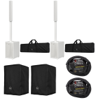 EVOX J9 White Package - Column Array with CVR60767 Covers