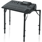 Gator GFW-UTL-WS250 | Adjustable Folding T-Stand Workstation | 250lb Capacity for DJ & Audio Gear