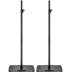 Gravity Stands TLS431B Pair | (2) Square Base Speaker/Lighting Stands, 7.9ft Height, Automatic LockPin System