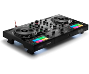 Hercules DJControl Inpulse 500 | 2-Deck Controller with Audio Interface | RGB Pads & Hardware Input Mixer