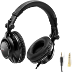Hercules HDP DJ60 | Closed-Back DJ Headphones | 50mm Drivers & Passive Noise Isolation