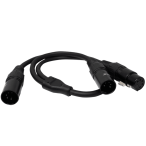 JMAZ Electro Y-DMX Through Splitter | 5-Pin DMX Splitter for Electro T4 and T5 | 1 Input to 2 Outputs