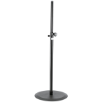 K&M 26735 Black | Round Base Speaker Stand | 20kg Capacity 43.3–71.3in Height