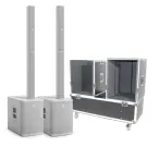 LD Systems Maui 44 G2 (White) Pair with ProX Flightcase