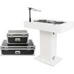 Magma MGA51000 | Groove Terminal DJ Podium | Mobile Booth with Laptop Mounts