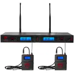 Nady 2W-1KU-GT Dual Transmitter 1000-Channel UHF Guitar/Instrument Wireless System