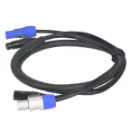 Odyssey OSPJC106PM | 6ft Powercon & DMX Combo Jumper Cable | Power + DMX Signal Link