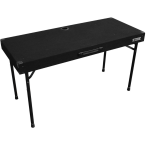 Odyssey CTBC2048 | 48" Carpeted Adjustable DJ Table with Cable Port & Folding Legs