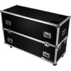 Odyssey FZ2FSM50W | Dual 50-58" Flat Screen Monitor ATA Case with Casters