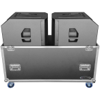 Odyssey FZEVOLVE70W | Flight Case for EV EVOLVE 70 with Casters & 3 Compartments