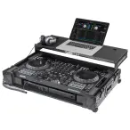 Odyssey FZGSDDJFLX10CWBL | DDJ-FLX10 1U Flight Case with Laptop Platform and Wheels