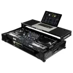 Odyssey FZGSRANE4W1BL | Black Label Flight Case for RANE FOUR with Glide Style Laptop Platform & Wheels