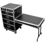 Odyssey FZWB6WDLX | 6-Drawer ATA Workbox Case with Side Table and Casters