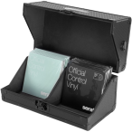 Odyssey K45135XBL | Holds Approx. 135 7in Records | Black Hexagon Case with Shoulder Strap