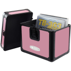Odyssey KLP1BLACKPINK | Black-Pink 12in Vinyl Record Case | Padlock Hole and Rubber Feet