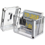 Odyssey KLP1CLEAR | Clear 12in Vinyl Record Case | Padlock Hole and Rubber Feet
