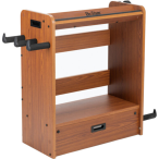 On-Stage GWS5000RB | Rosewood Guitar and Bass Workstation | Amp Stand with Removable Pedalboard