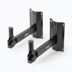 OnStage SS7322B | Wall Speaker Brackets (Pair) with 80lb Capacity & Adjustable Tilt