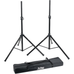 OnStage SSP7650 | 2 Speaker Stands with Carry Bag | 100lb Capacity Each, 43-72in Height