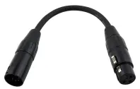 Pig Hog PX-DMX5M | 6" DMX Adapter Cable, 5-Pin Male to 3-Pin Female XLR