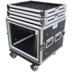 ProX T 8RSP | 8U Shockproof Rack Case with 20in Rail Depth | ATA Style Flight Case with Casters
